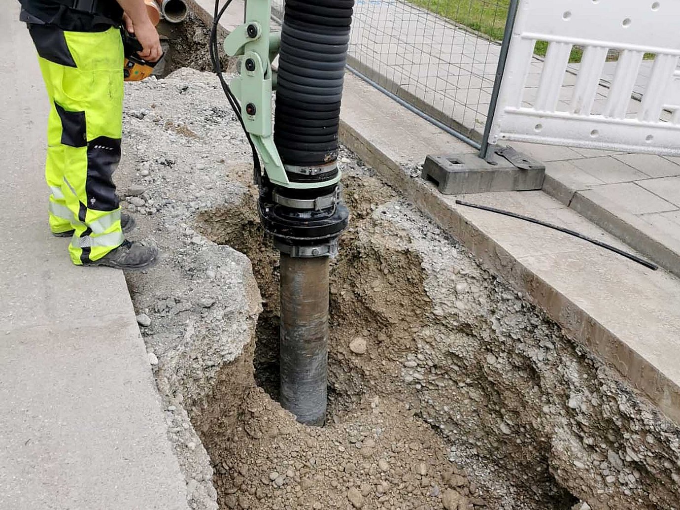 Saugbagger für Tiefbau