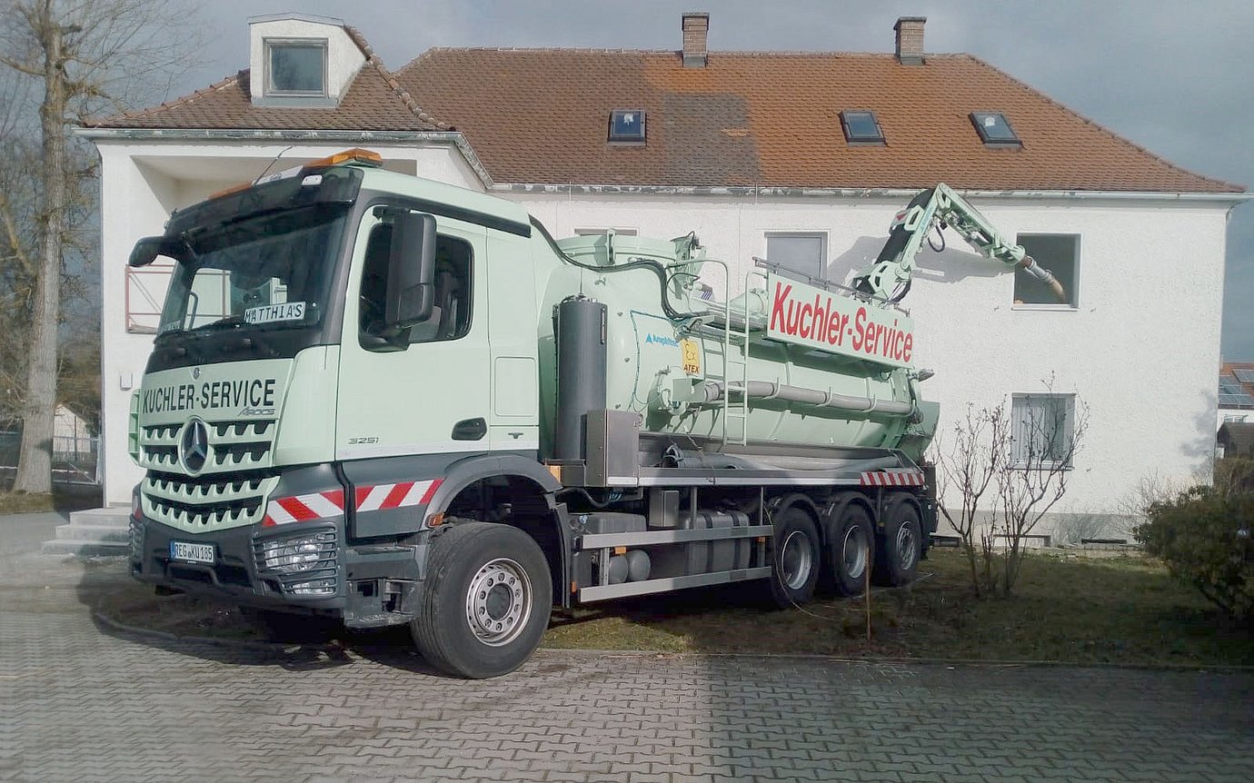 Saugbagger für Gebäudesanierung