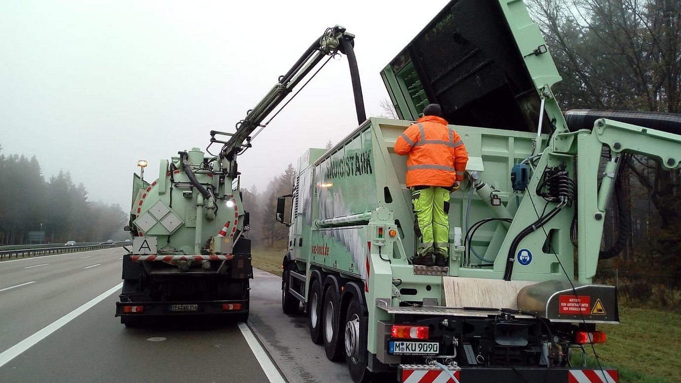 Reinigung Regenrückhaltebecken RÜB