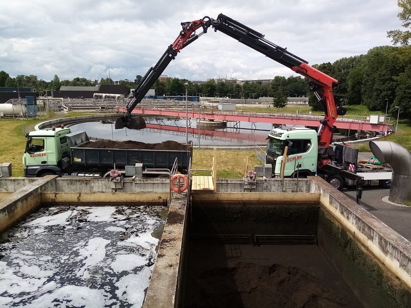 Austausch Filtersand
